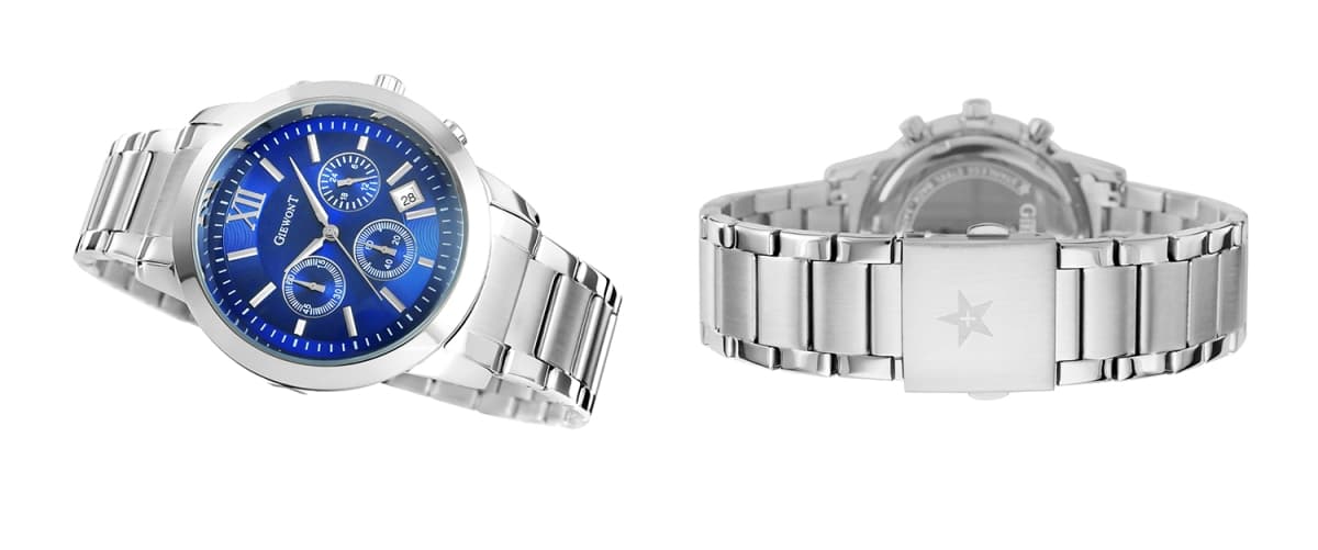 Zegarek Męski GIEWONT Apex Chrono GW6480-2 Chronograf Silver/Blue