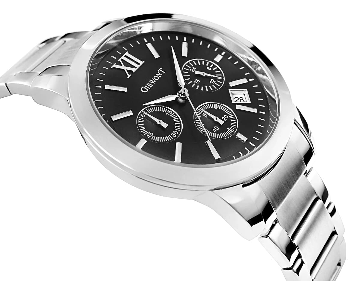 Zegarek Męski GIEWONT Apex Chrono GW6480-1 Chronograf Silver/Black