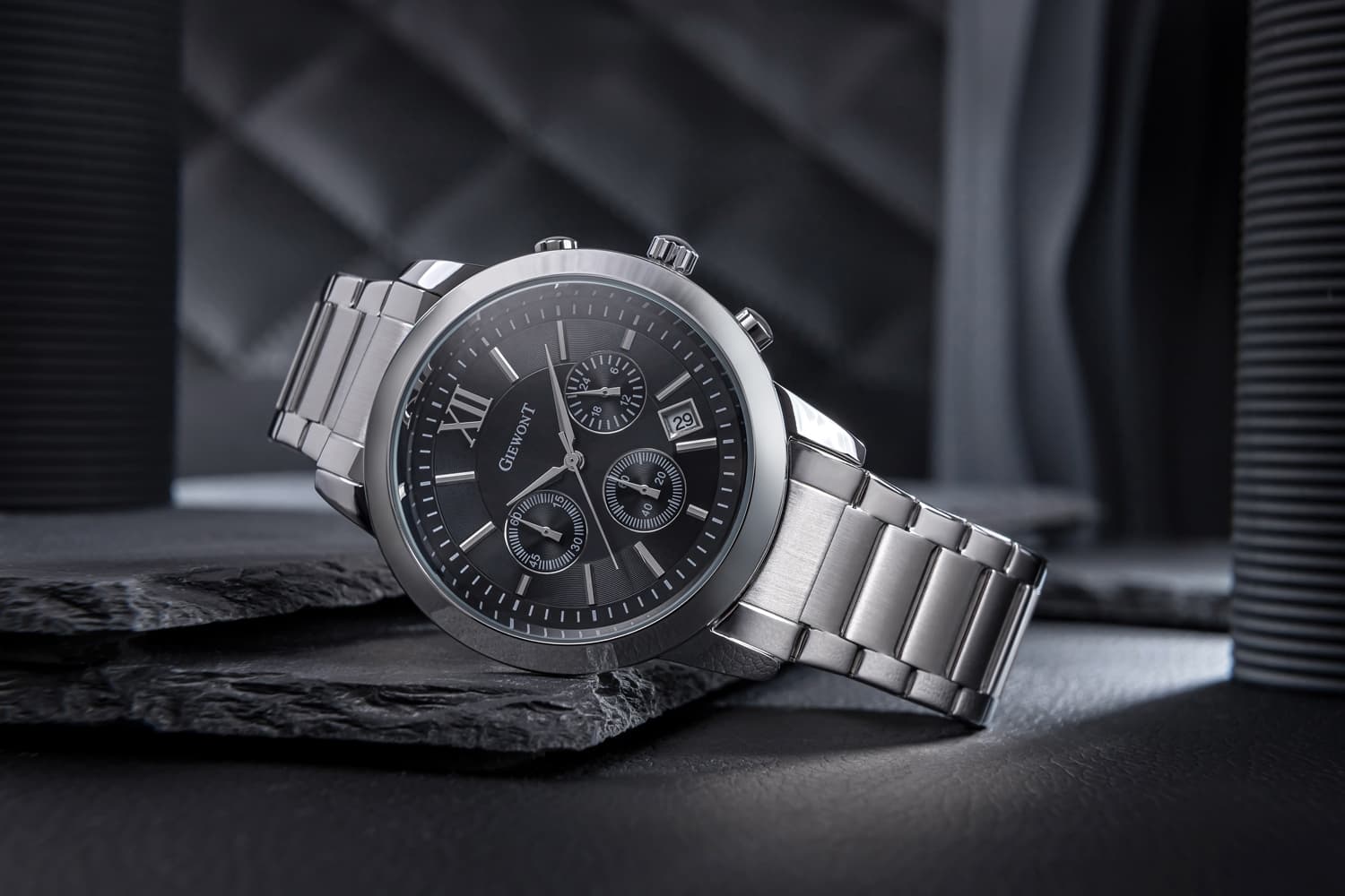 Zegarek Męski GIEWONT Apex Chrono GW6480-1 Chronograf Silver/Black
