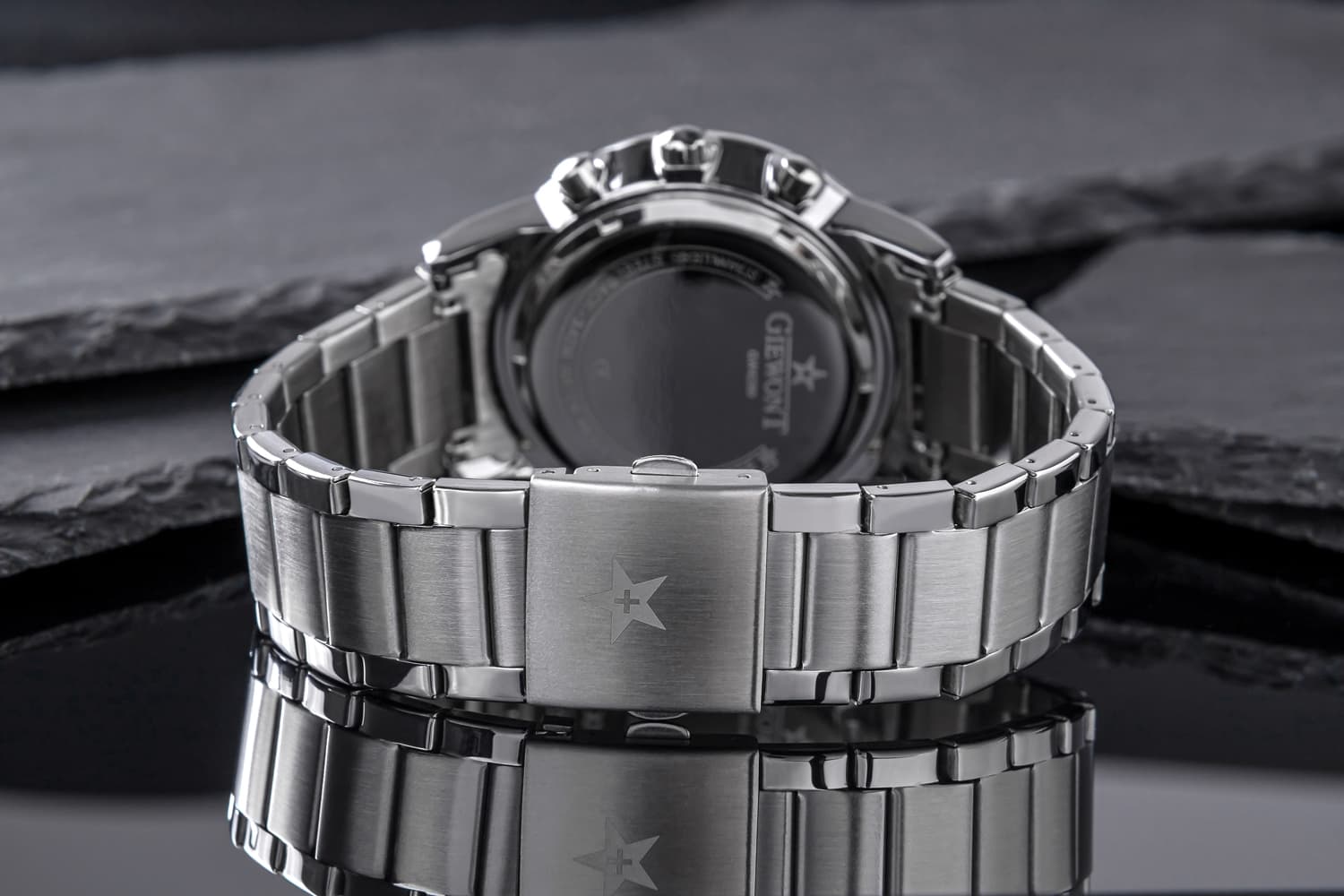 Zegarek Męski GIEWONT Apex Chrono GW6480-1 Chronograf Silver/Black