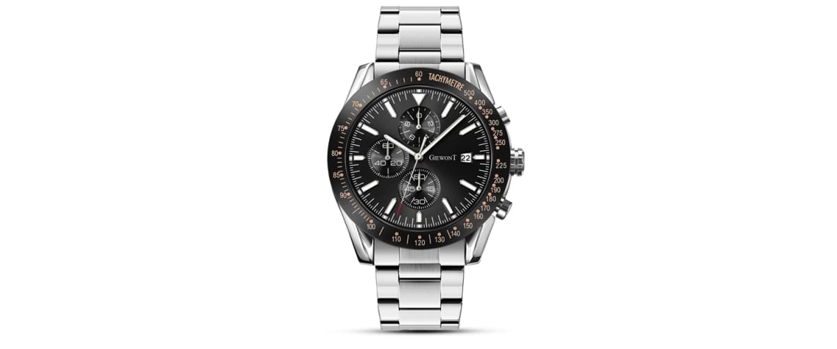 Zegarek Męski GIEWONT PrimeChrono GW8620-1 Chronograf Silver/Black