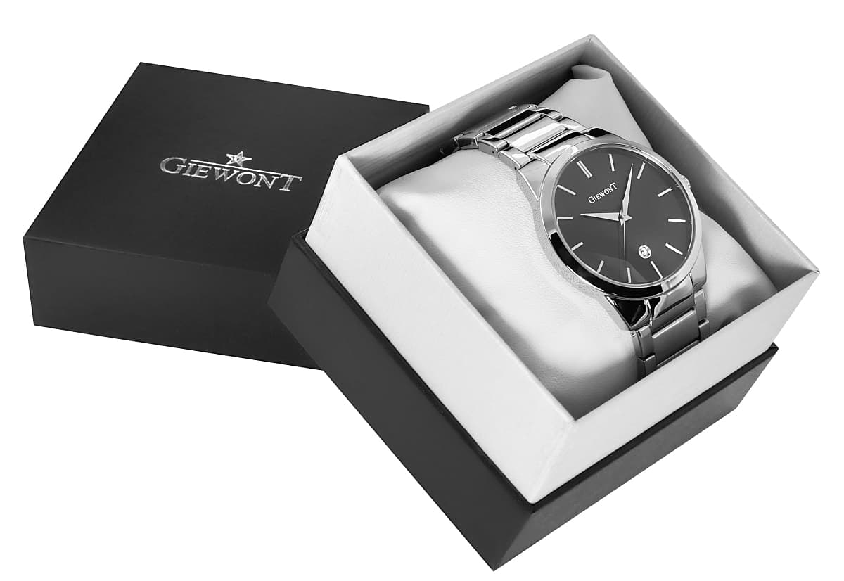 Zegarek Męski GIEWONT Timeless GW4290-2 Silver/Black