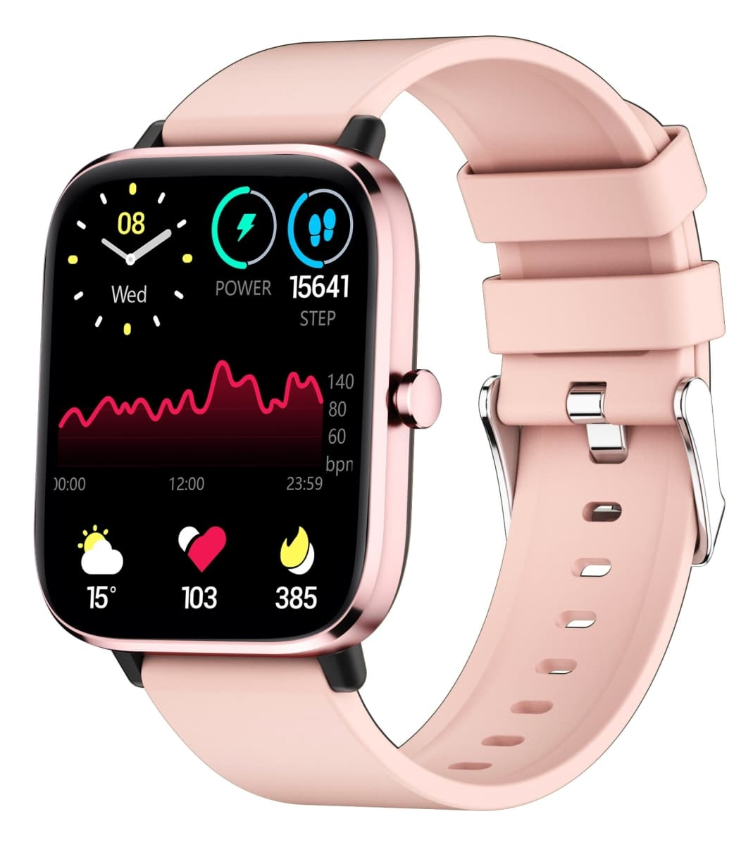 Smartwatch GIEWONT Dynamic SmartCall GW230-1 - Rose Gold/Powder Pink