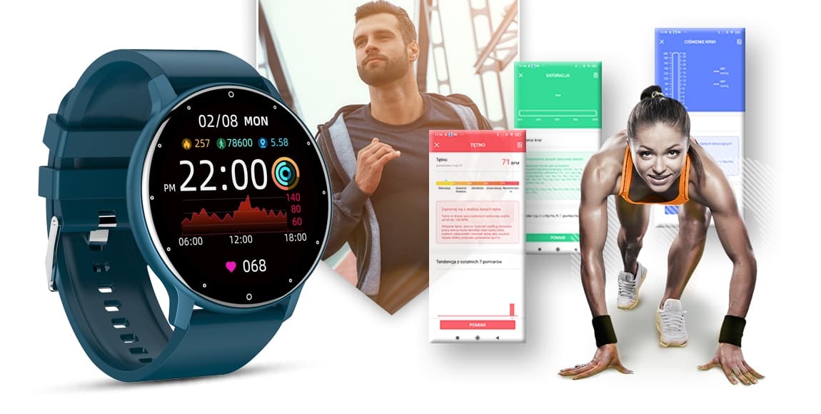 Smartwatch GIEWONT Sport Around GW120-4 - Deep Ocean