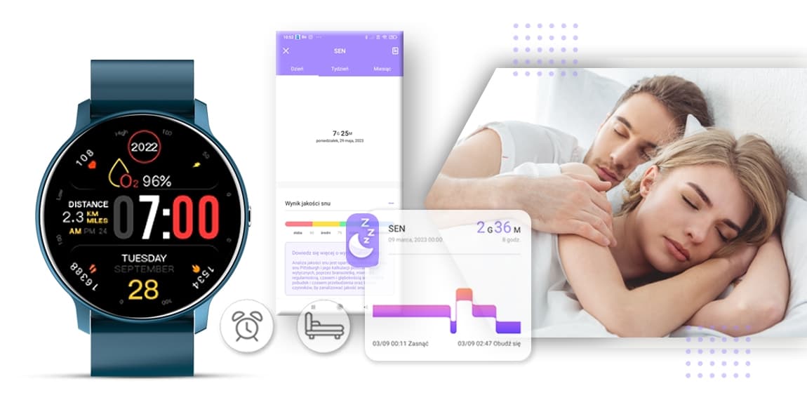 Smartwatch GIEWONT Sport Around GW120-4 - Deep Ocean