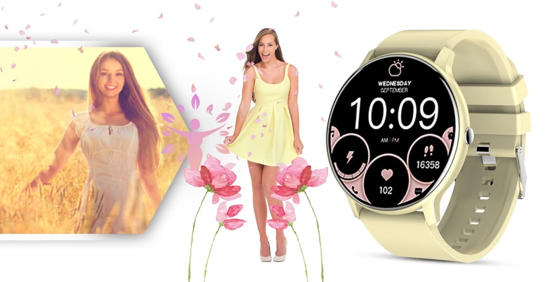 Smartwatch GIEWONT Sport Around GW120-6 - Ivory Effect