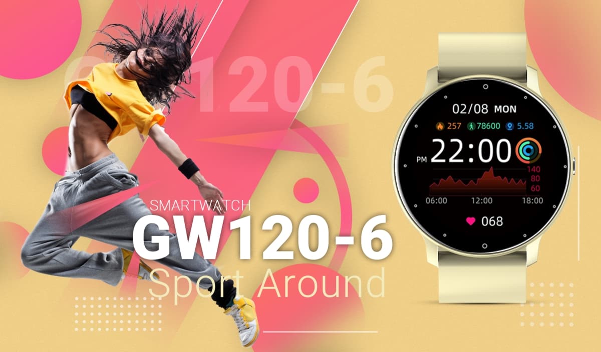 Smartwatch GIEWONT Sport Around GW120-6 - Ivory Effect