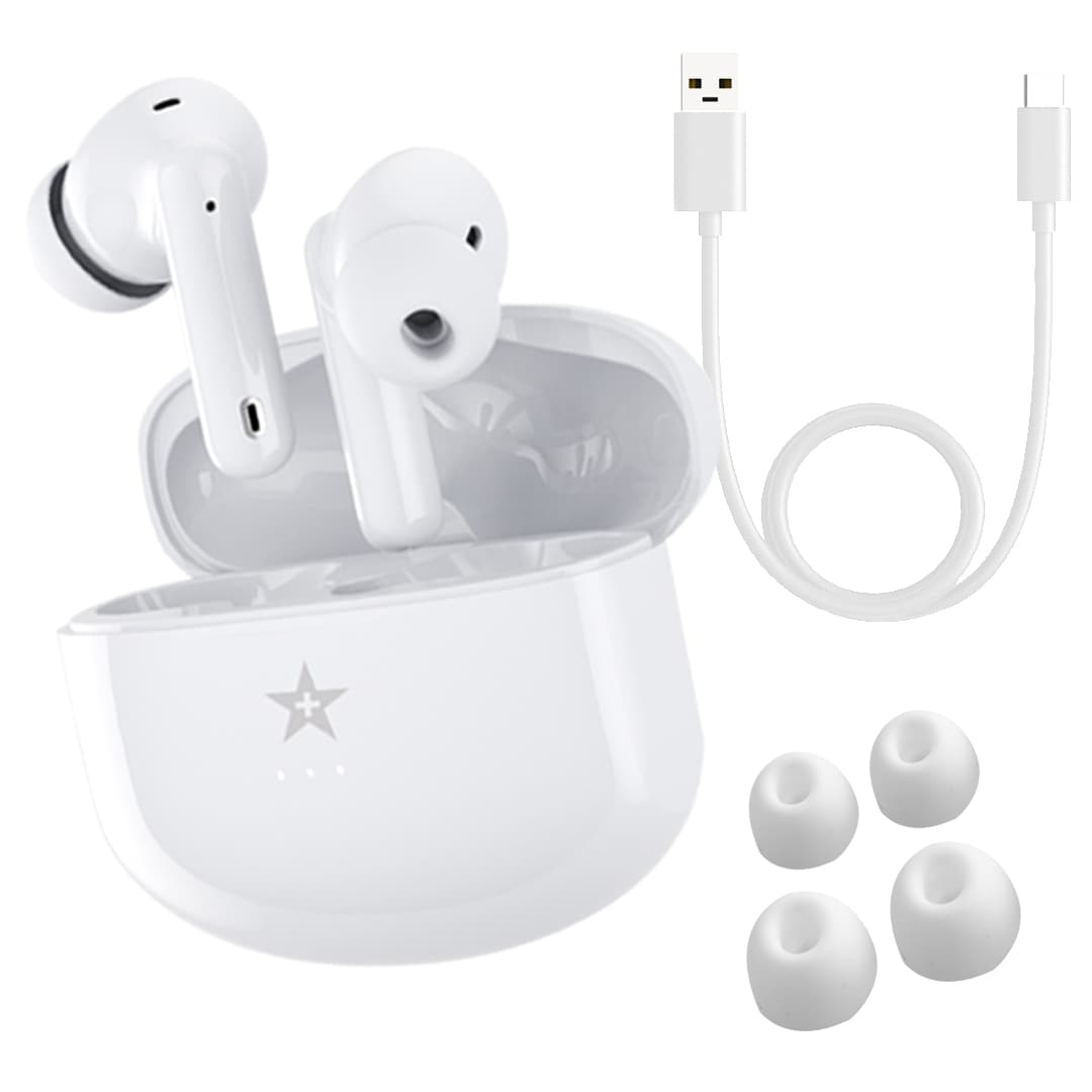 Słuchawki bezprzewodowe GIEWONT RealSound PRO ANC ENC GWS800-2 Białe