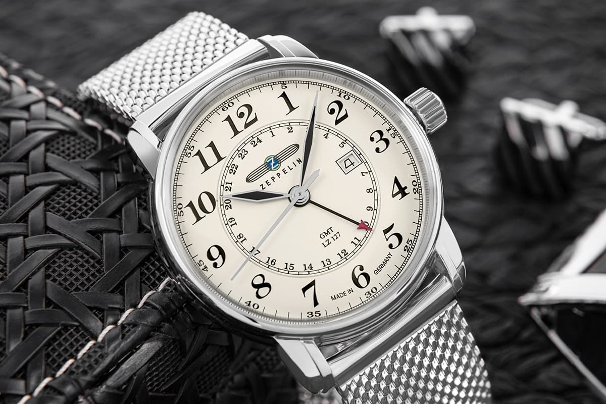 Zegarek Męski ZEPPELIN LZ127 Graf Zeppelin GMT 7642M-5 + BOX
