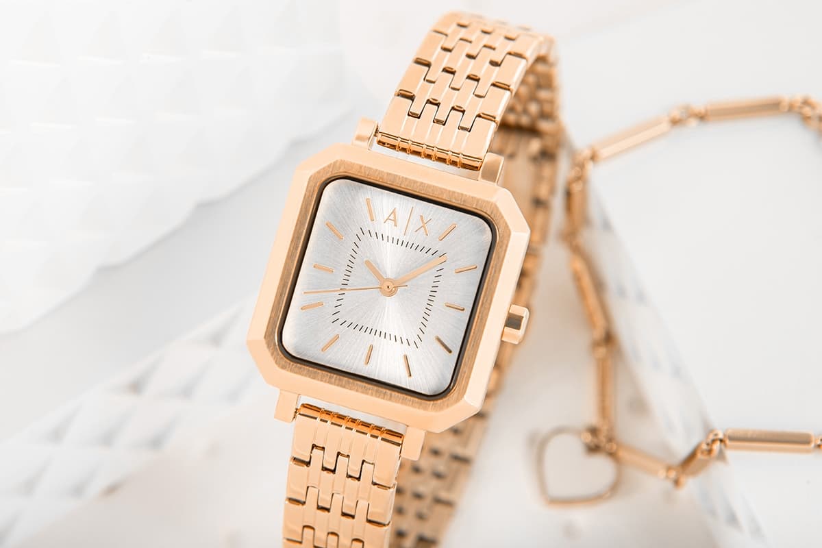 Zegarek Damski + Bransoletka ARMANI EXCHANGE AX7164SET + BOX