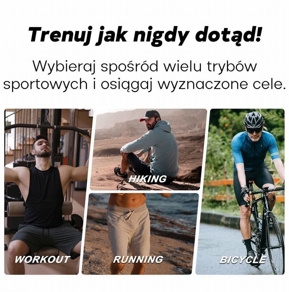 Smartwatch Męski GRAVITY GPS GT24-4 Czarny Pasek Silikonowy + Pomarańczowy Pasek Silikonowy