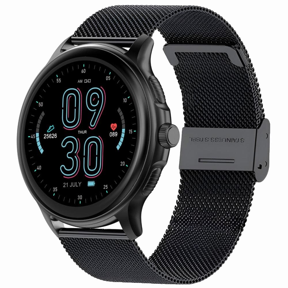 Smartwatch Damski GRAVITY GT12-2 Granatowy Pasek Silikonowy + Czarna Bransoleta