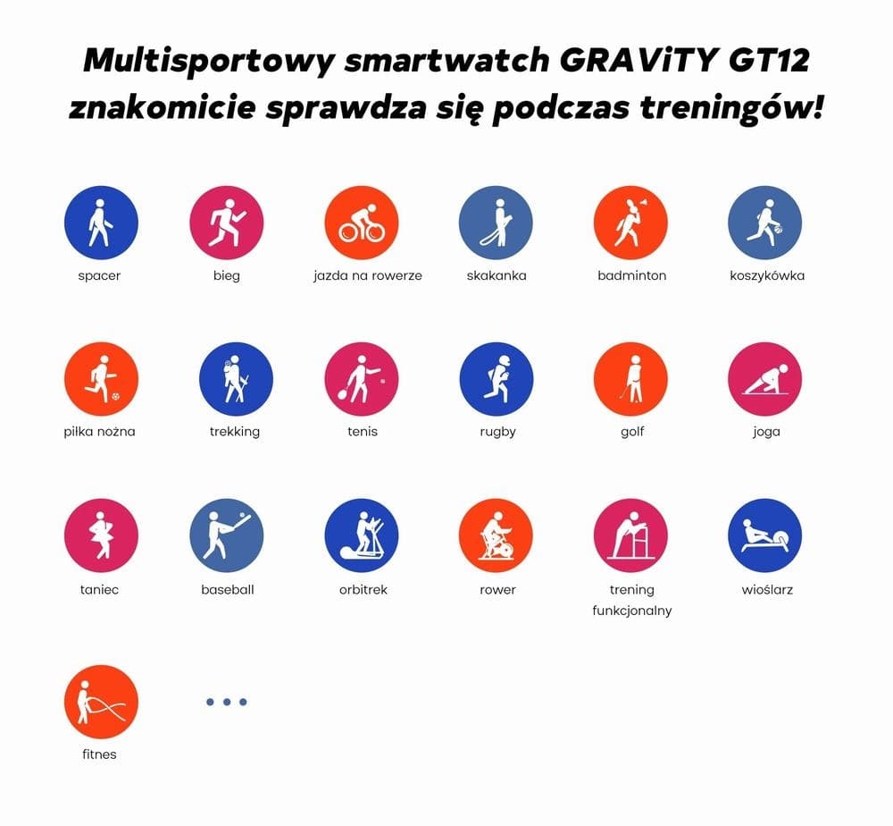 Smartwatch Damski GRAVITY GT12-4 Czarny Pasek Silikonowy + Bransoleta Różowe Złoto