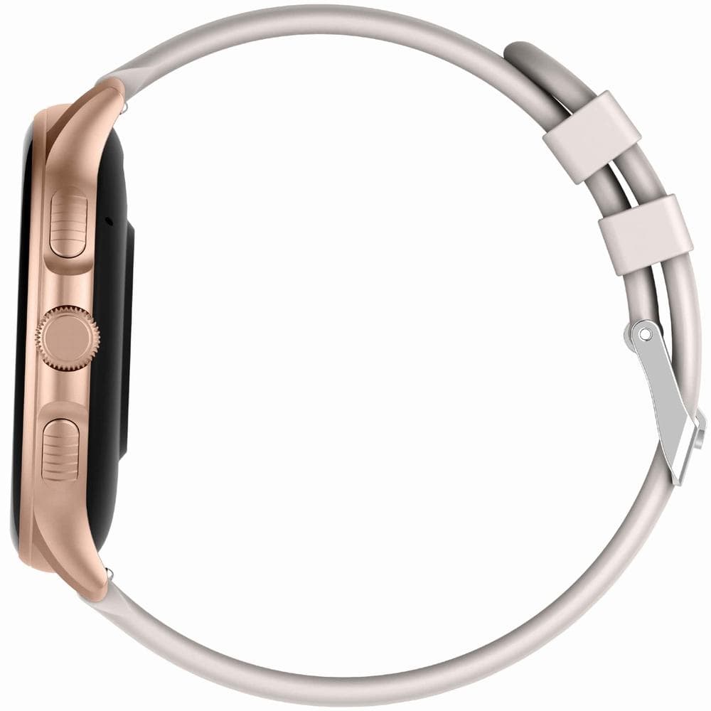 Smartwatch Damski GRAVITY GT12-5 Szary Pasek Silikonowy + Bransoleta Różowe Złoto