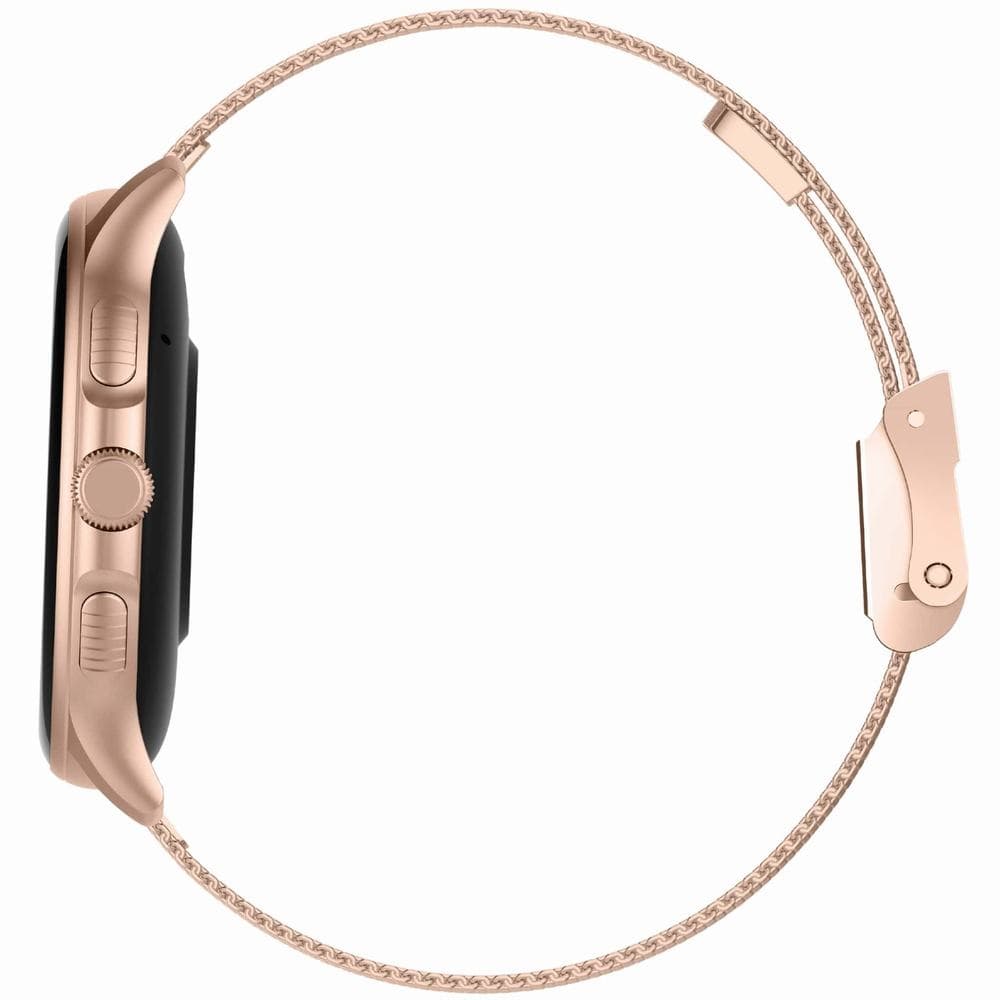 Smartwatch Damski GRAVITY GT12-5 Szary Pasek Silikonowy + Bransoleta Różowe Złoto