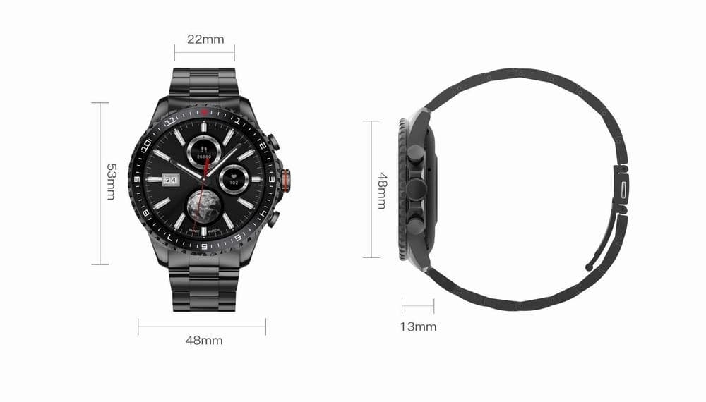 Smartwatch Męski GRAVITY GT16-1 Gold / Złota Bransoleta