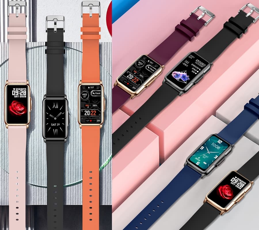 Smartwatch Damski RUBICON RNCF04 Black SMARUB227