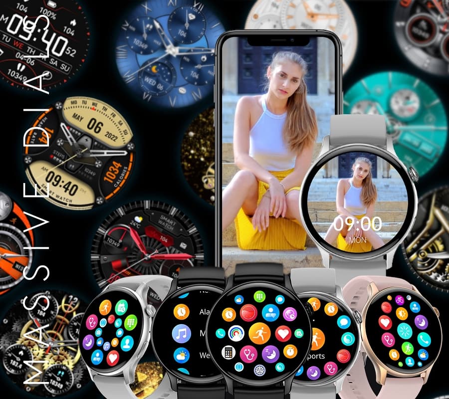 Smartwatch RUBICON RNCF10 Black SMARUB237