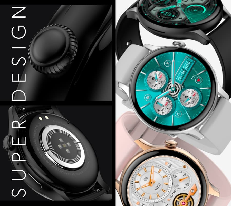 Smartwatch RUBICON RNCF10 Black SMARUB237