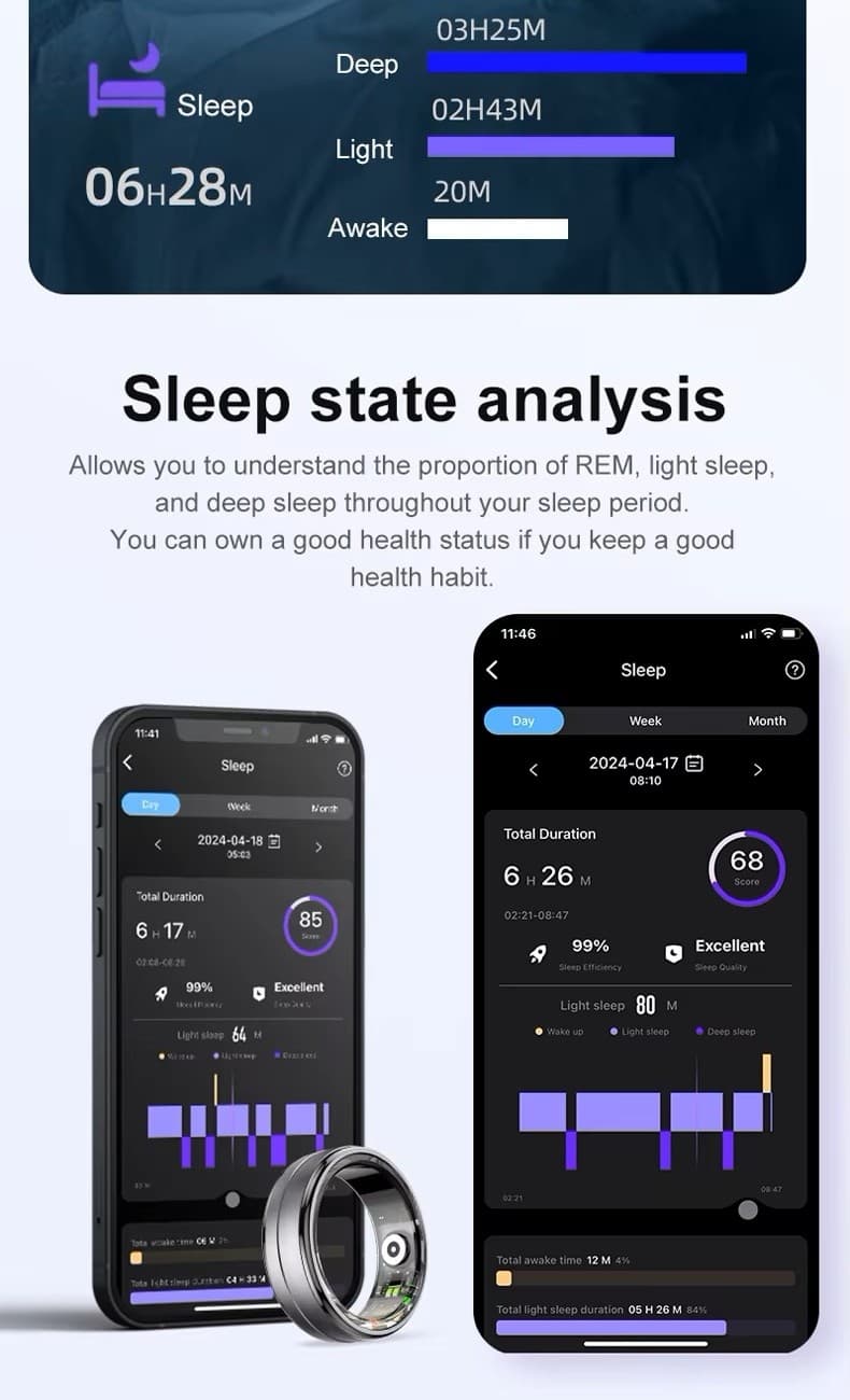 Smart Ring RUBICON R6 Deep Grey SIZE-9(US) SMARUB323