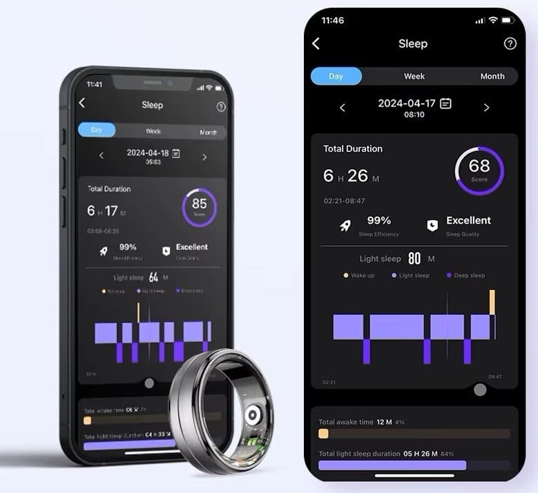 Smart Ring RUBICON R6 Gold/Silver SIZE-12(US) SMARUB329
